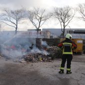 Brand op gemeentewerf Katwijk